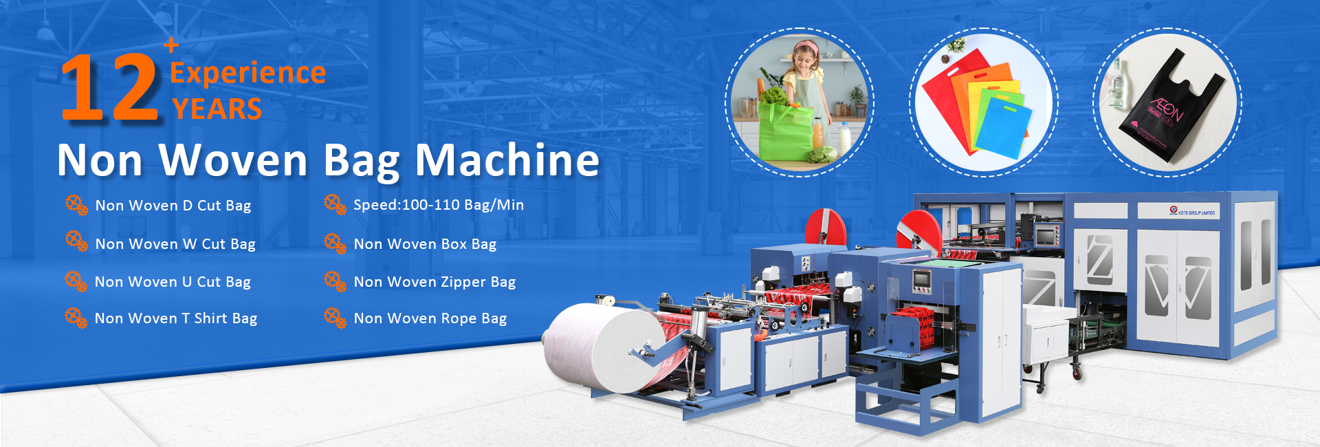 D Banner Non Woven Bag Making Machine