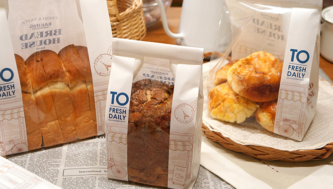 Square Bottom Paper Bag With Plastic Window